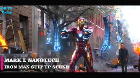 Iron Man Mark L Suit Up Its Nanotech Scene Avengers Infinity War