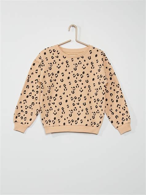 Sweat L Opard Beige Kiabi