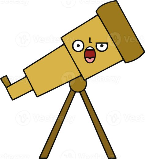 Lindo Telescopio De Dibujos Animados 44957608 PNG