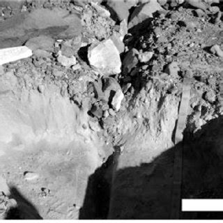 The Intersection Of Two Thermal Contraction Cracks In The Centre Of A