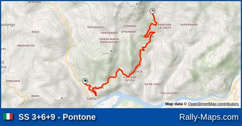 SS 3 6 9 Pontone Stage Map Rally Appennino Reggiano 2023 CRZ