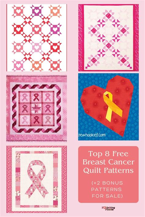 Top 8 Free Breast Cancer Quilt Patterns 2 Bonus Patterns For Sale