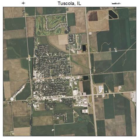 Aerial Photography Map of Tuscola, IL Illinois