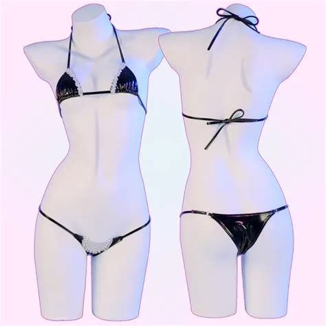 Traje De Bikini Sexy De Tres Puntos Color Negro Gato Gordo MercadoLibre