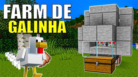 MELHOR Farm de Galinha 100 AUTOMÁTICA do minecraft 1 21 Minecraft