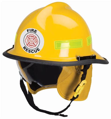 Reflective Round Fire Helmet Front Decal - Fire Department – First ...