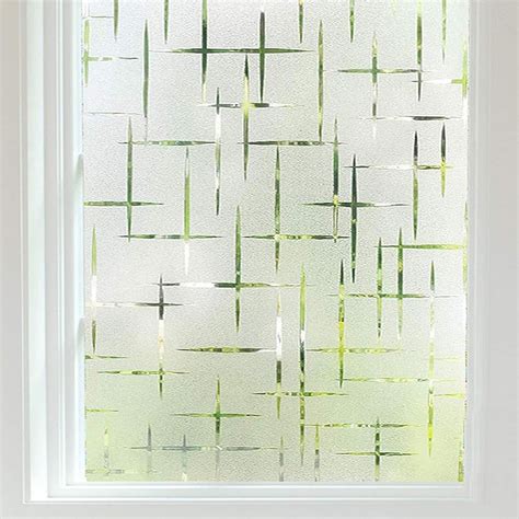 Frosted Window Film Non-Adhesive, Frosting Privacy Film for Glass