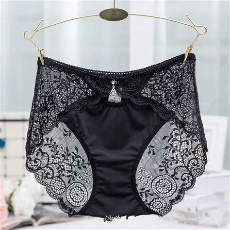 M L Xl Lace Sexy Women Panties Briefs Mid High Waist Underwear