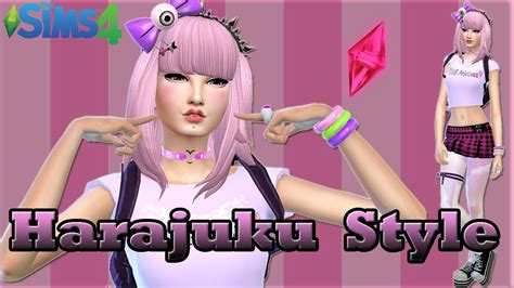 The Sims 4 Create A Sim Harajuku Style YouTube