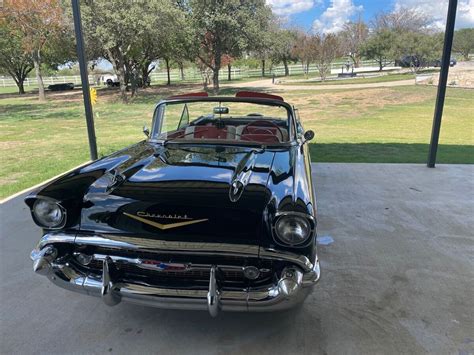 1957 Chevrolet Bel Air Convertible Black RWD Automatic Classic