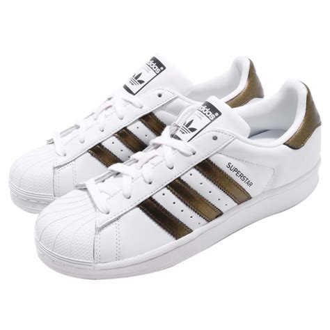 Adidas Wmns Superstar Footwear White Gold Sep B