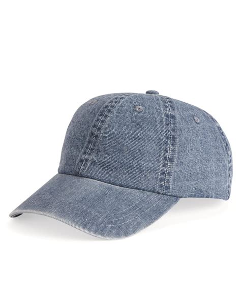 Mega Cap Washed Blue Denim Cap