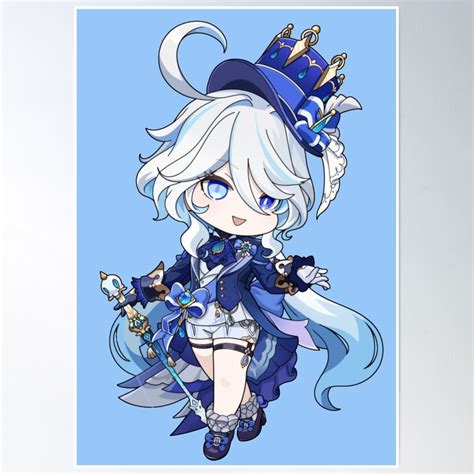 genshin impact furina chibi poster  sale  russellstudio