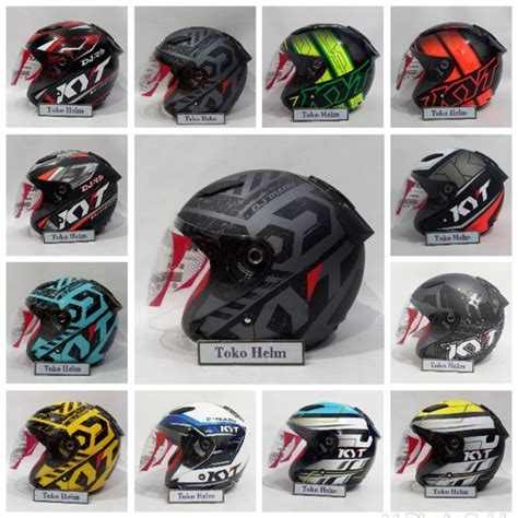 Jual Helm Kyt Half Face Kyt Dj Maru Motif M L Xl Shopee Indonesia