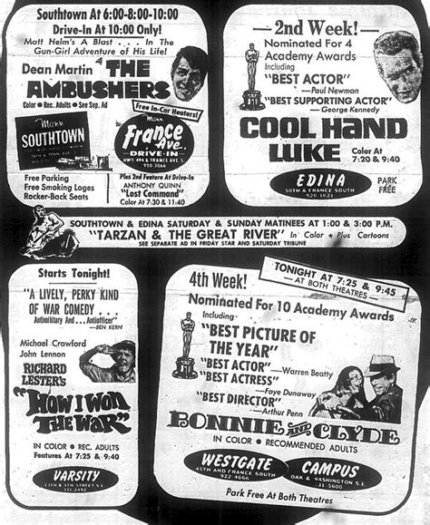 BRIANORNDORF.COM: Minnesota Movie Ads - March 1968