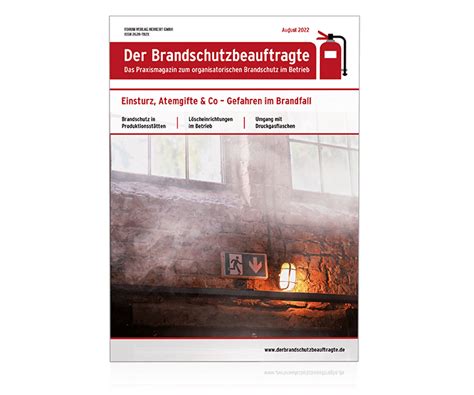 Der Brandschutzbeauftragte Das Praxismagazin für den Brandschutz