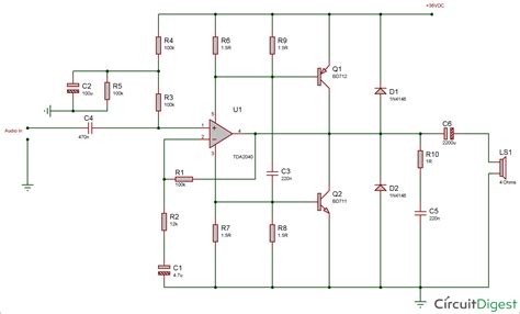 Single Transistor Audio Amplifier Circuit Diagram Wiring Diagram