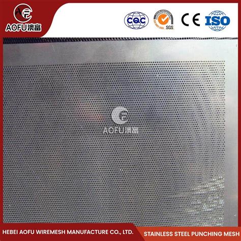 Aofu Wiremesh Perforated Mesh Screen Stainless Steel Plate Punching