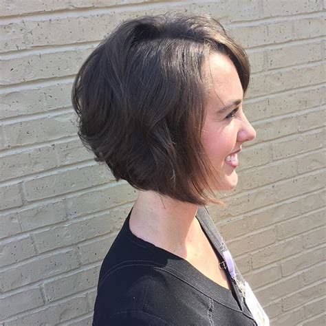 Curly Angled Bob Haircuts