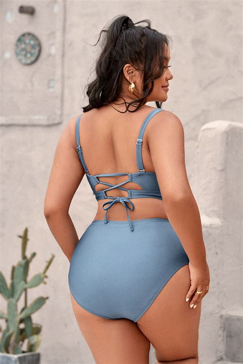 Wild Romance Classic High Waist Plus Size Bikini Bottom Cupshe Nz