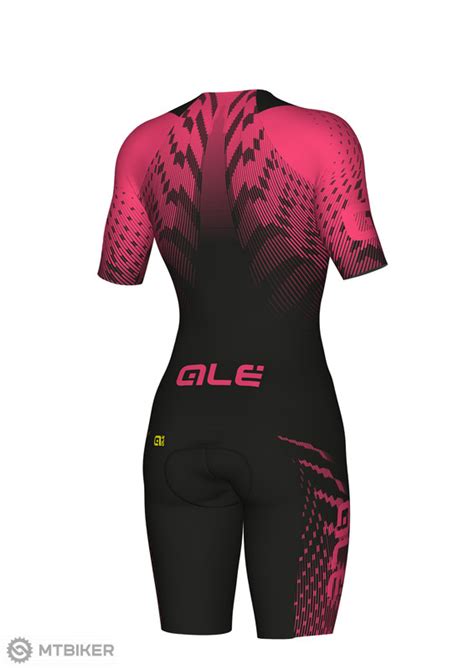 ALÉ R EV1 PRO dámska kombinéza black fluo pink MTBIKER Shop