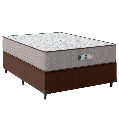 Cama Box Casal Espuma D Marrom Unibox Rondoconfort Pontofrio