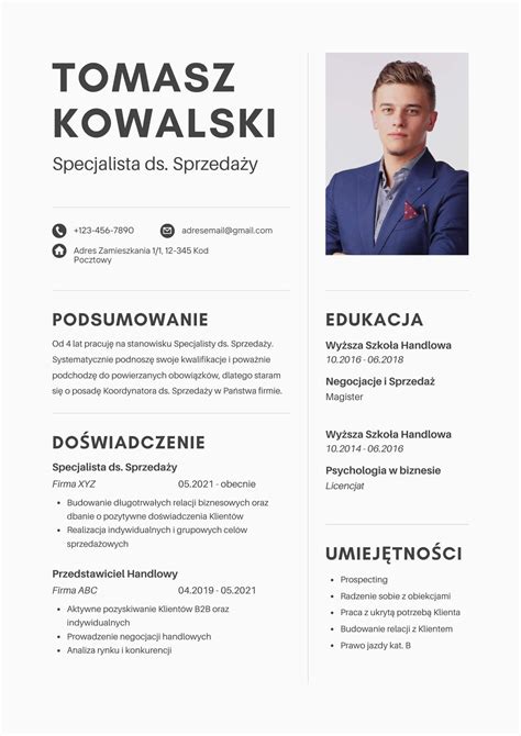 Jak Powinno Wyglądać Cv Wskazówki Oraz Przykładowe Cv Które