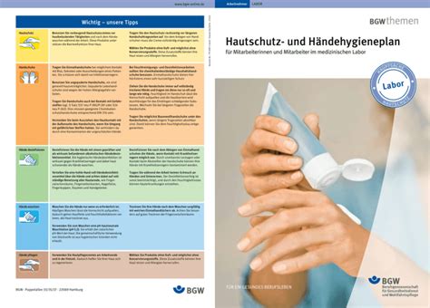 Hautschutz Und H Ndehygieneplan F R Besch Ftigte Im