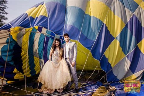 A Pre Wedding Shoot On A Hot Air Balloon WedMeGood