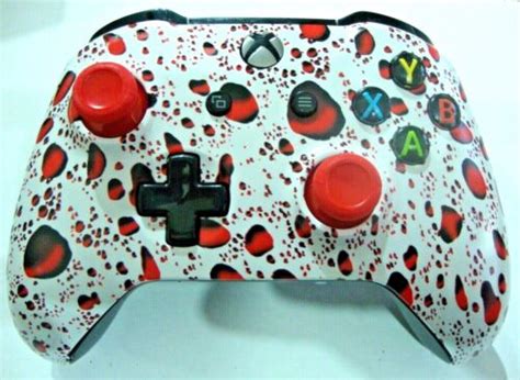 Custom Hydro Dipped Blood Red Rain Xbox One S Bluetooth Wireless