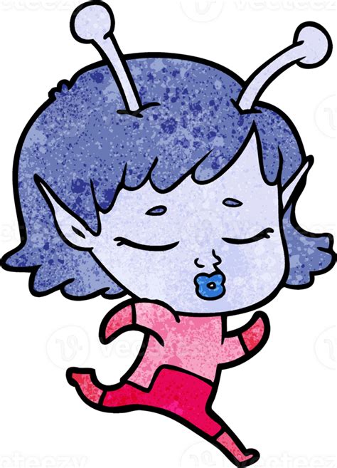 Dibujos Animados Extraterrestre Niña Dibujo 46996039 Png