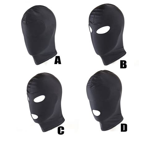 Spandex Face Cover Unisex Head Hood Cosplay Headgear Open Eye Mouth