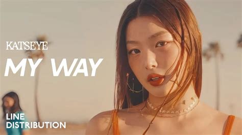 Updated KATSEYE My Way Line Distribution YouTube