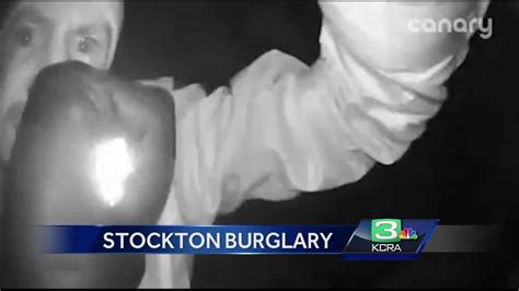 Stockton Burglary Suspect Caught On Surveillance Video