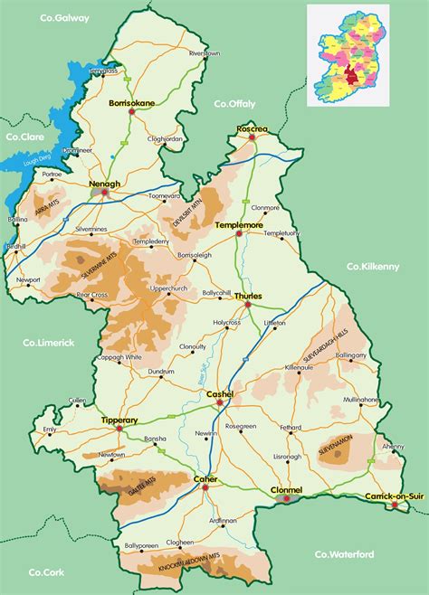 Map Of Tipperary