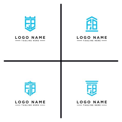 Premium Vector Inspiring Logo Design Set For Companies From The