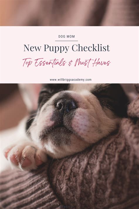 New puppy checklist – Artofit