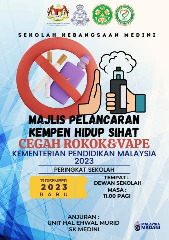 Buku Program Kempen Hidup Sihat Cegah Rokok Dan Vape Kpm G