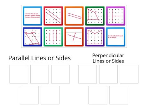 Parallel and Perpendicular Lines - Group sort