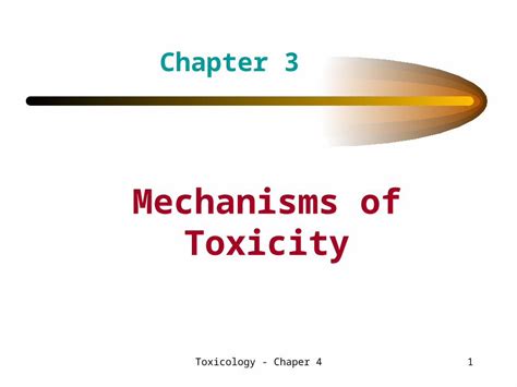 (PPT) Mechanisms of Toxicity - DOKUMEN.TIPS