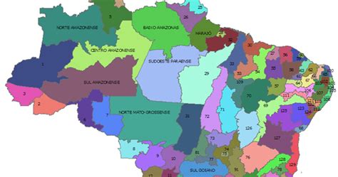 MesorregiÕes Dos Estados Do Brasil Suporte Geográfico