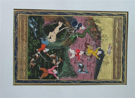 Exquisite Handmade Ottoman Miniature Manuscript Painting