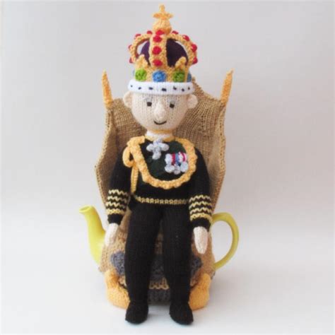 King Charles III Coronation Tea Cosy Knitting Pattern