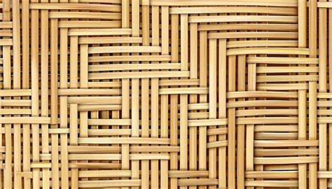 Premium Ai Image Woven Wooden Strips Pattern Or Wickerwork Bamboo