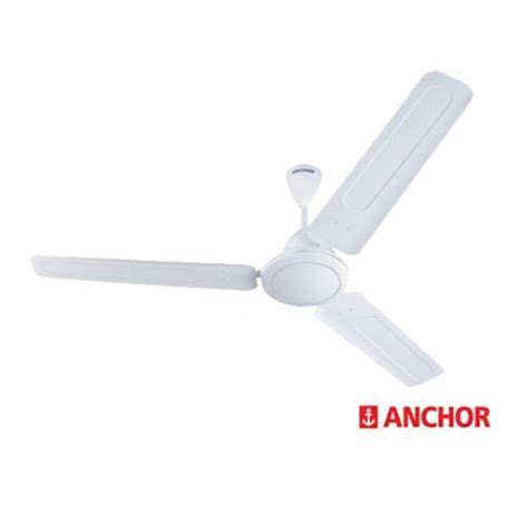 White Electricity Anchor Ceiling Fans Sweep Size 1200 Mm Power 74 W