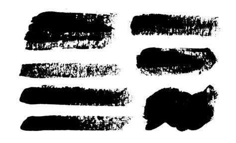 Premium Vector Brush Strokes Vector Paintbrush Set Grunge Design