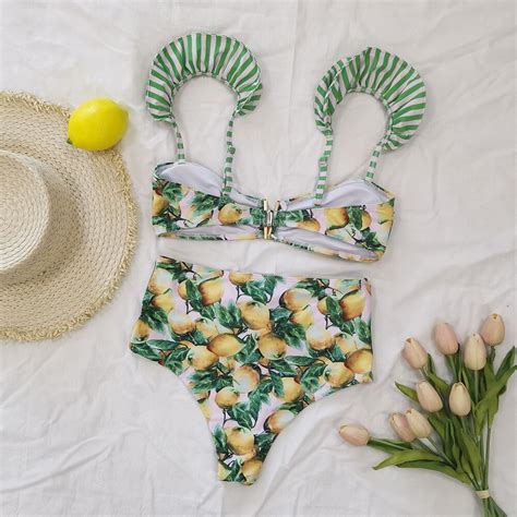 Big Lotus Leaf Tied With Bikini European And Ameri Grandado