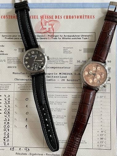 Horological Meandering Two Minerva Watches