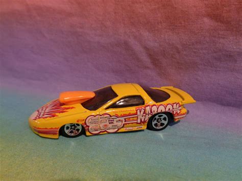 Vintage Hot Wheels Pro Stock Firebird Race Car Yellow Malaysia Kaboom Contemporary