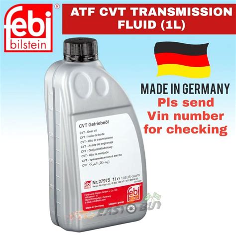 FEBI BILSTEIN (CVT) AUTOMATIC AUTO CVT TRANSMISSION FLUID OIL YELLOW ...
